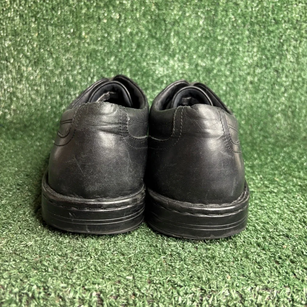 Rockport V74270 Essential Details Leather Apron Toe Oxford Black Mens Sz 13 Wide